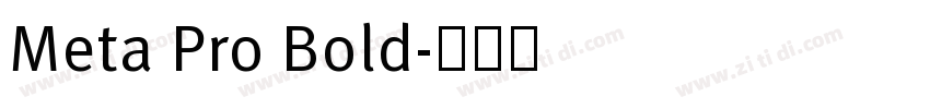 Meta Pro Bold字体转换